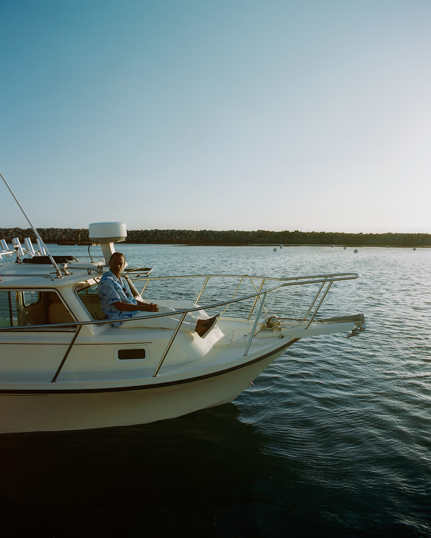 Catalina Island by Zara, photographed aboard an old fishing boat.